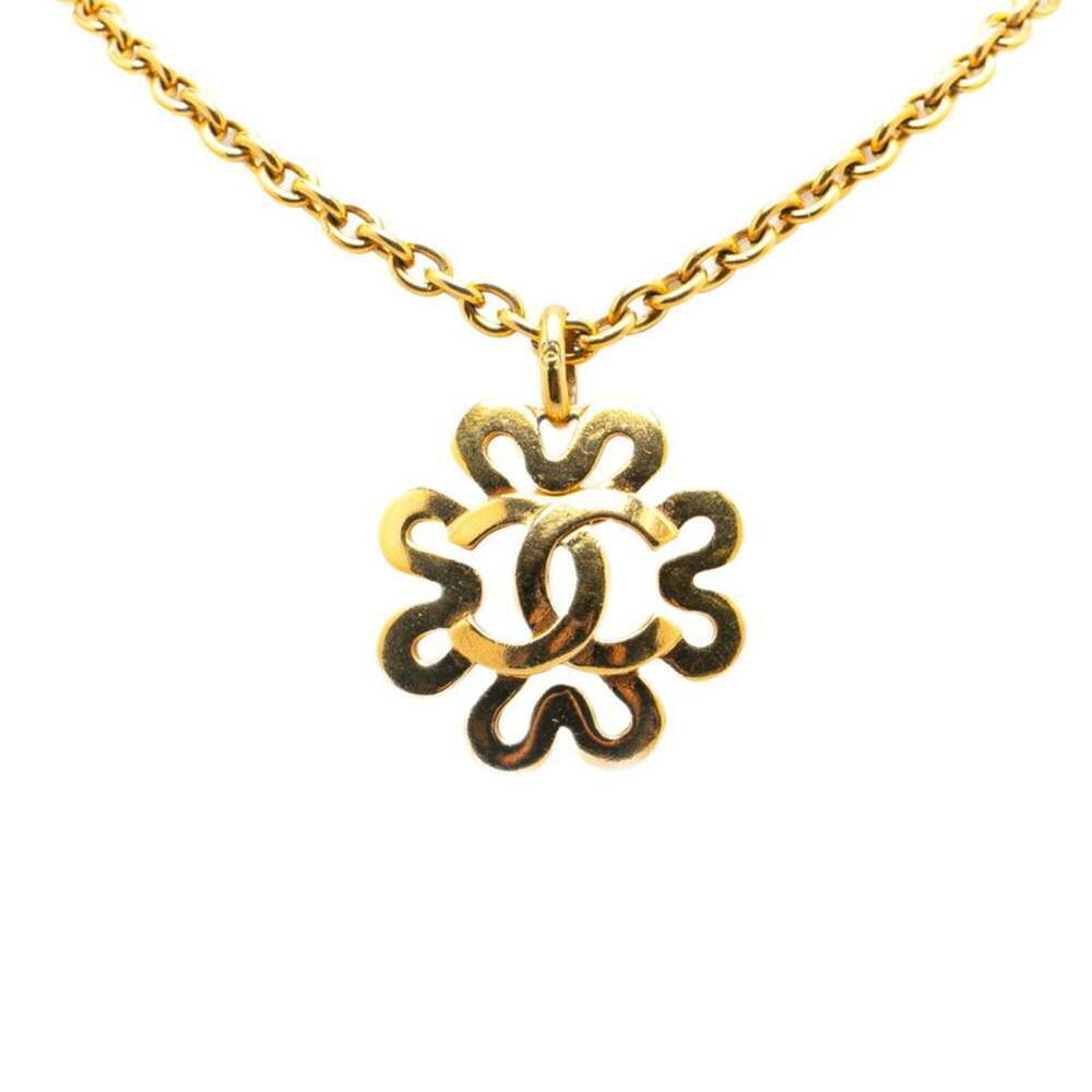 CHANEL Gold Logo Necklace